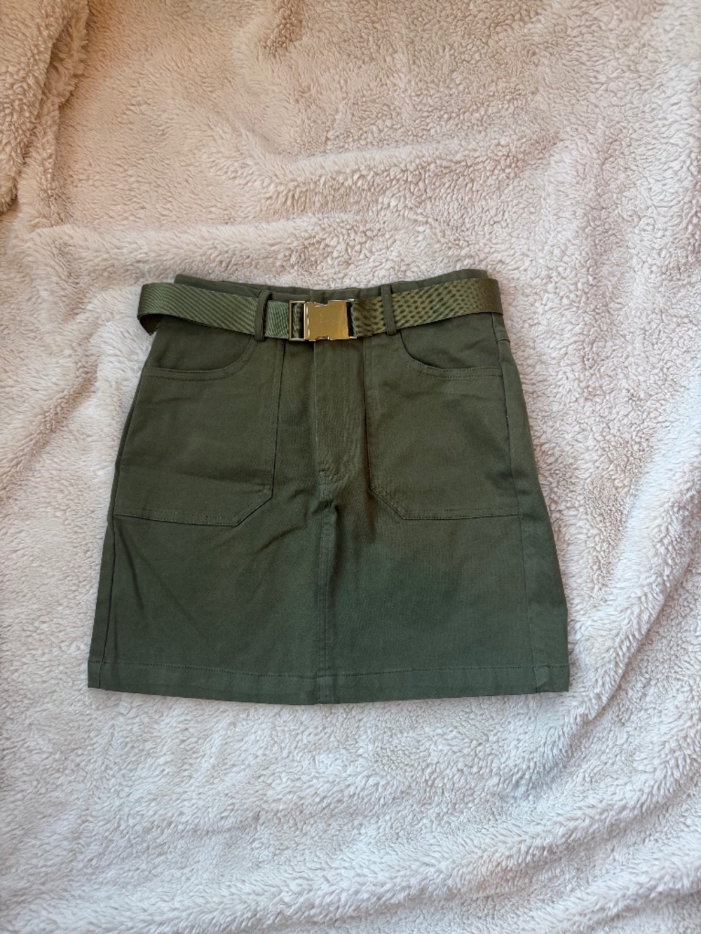 super down x Revolve Size XXS Army Green Mini Skirt